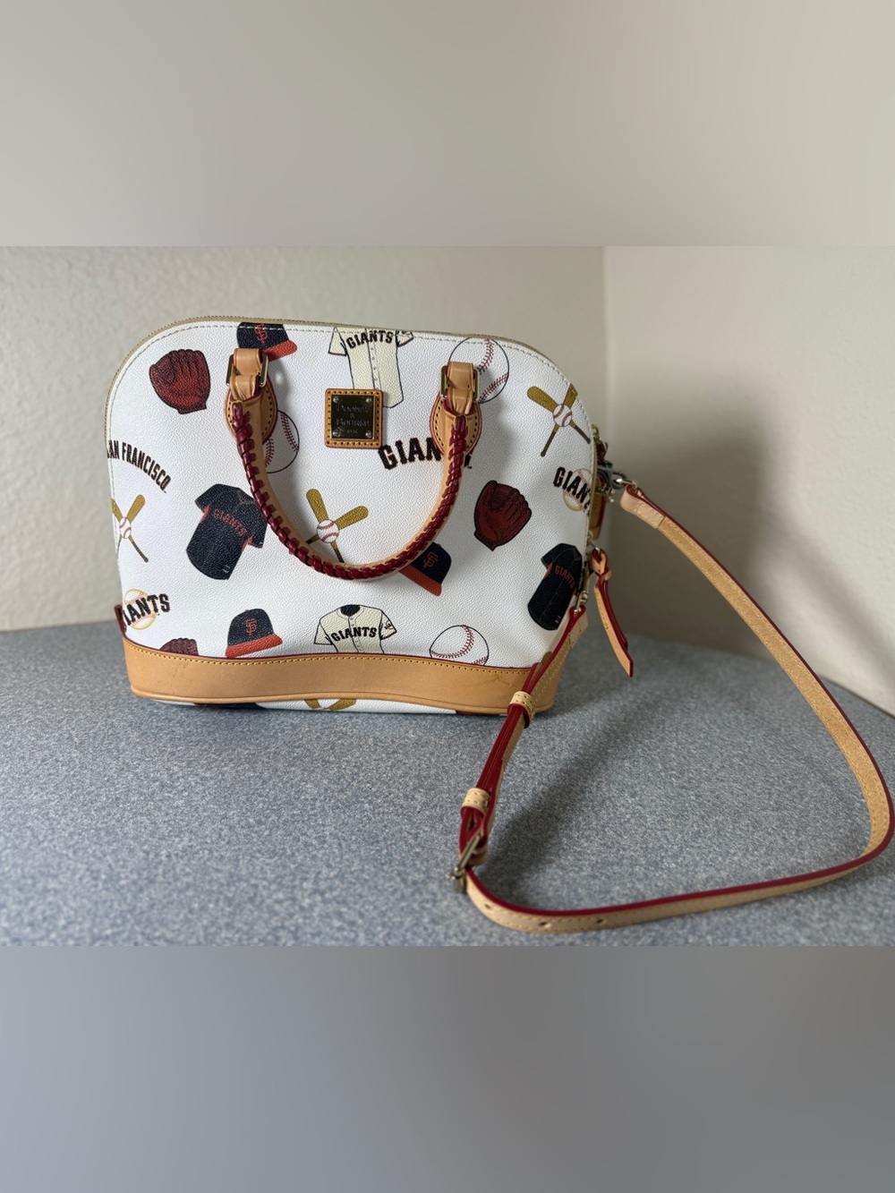 Dooney & Bourke MLB San Francisco Giants Baseball Satchel Crossbody Purse NWT